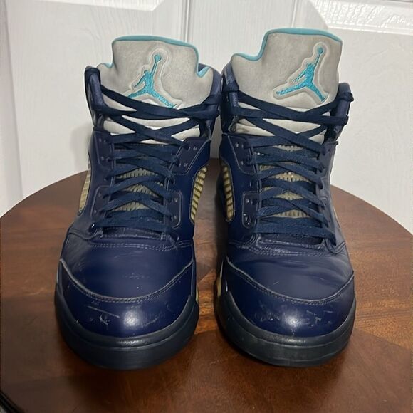 ?? Nike Air Jordan 5 Retro Pre-Grape Hornets Sz 12 Men’s - 136027-405 - GUC main image 11